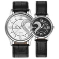 thumbnail image 1 of Bijoux en Liquidation Tiannbu Montres-Bracelets Couple Mode Romantique 2 Pcs Multicolore, 1 of 1