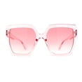 thumbnail image 1 of Womens Oversize Angular Butterfly Plastic Fashion Sunglasses Pink, 1 of 4