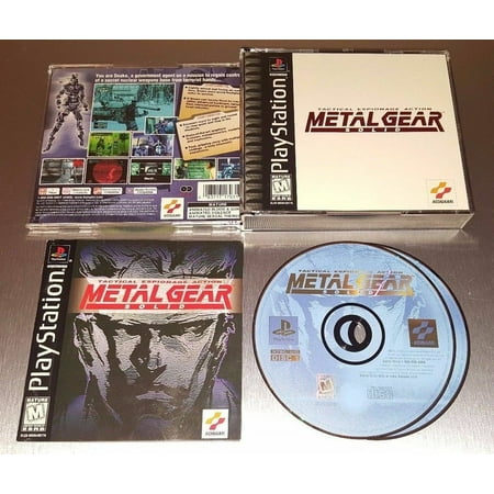 Metal Gear Solid - Complete in Box - Black Label - Tested - PS1 Playstation 1 PSX