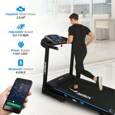 Akonza Folding Treadmill with Heart Rate Monitor Kuwait Ubuy