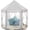 06 Grey Tent with Little Star Lights, variant on Princess Tent Girls Large Playhouse Kids Castle Play Tent with Star Lights Gift Toy for Children Indoor and Outdoor Games, 55'' x 53'' (DxH) (Grey)