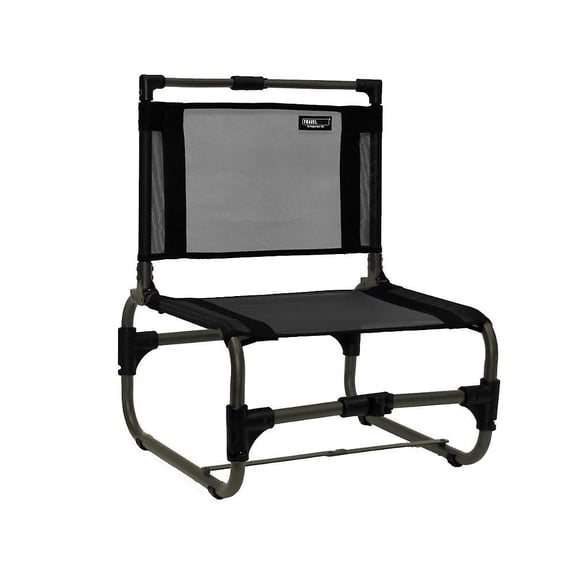 TravelChair Larry Low Profile Event Chair, Aluminum, Black
