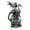 Silver, variant on Ain’t It Nice Dragon Statue On Light Up LED Orb Cycling Through Many Vibrant Colors Collectible Dragon Figurine Fantasy Décor, Red 4(L) X 4(W) X 8(H) inches (Batteries Included)