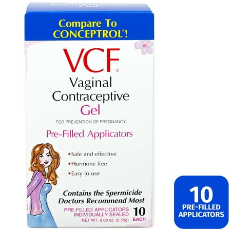 VCF Vaginal Contraceptive Pre-Filled Gel Applicators - 10 (The Best Morning After Pill)