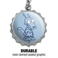 thumbnail image 3 of Rocko's Modern Life Shirt Keychain Chrome Plated Metal Pop Cap Bottle Opener, 3 of 4