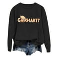thumbnail image 1 of WEAIXIMIUNG Chandails en Molleton pour Femmes Enseignants Mode Décontractée Couleur Unie Manches Longues Imprimé Lettre Col Rond Chandail à Capuchon, 1 of 5
