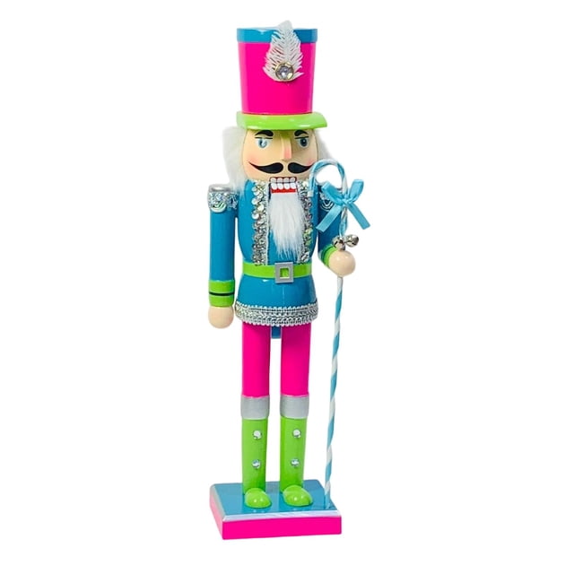 Cascanueces Figuras de estilo coleccionables 38 cm Cascanueces hecho a mano Azul perfke cascanueces decorativo