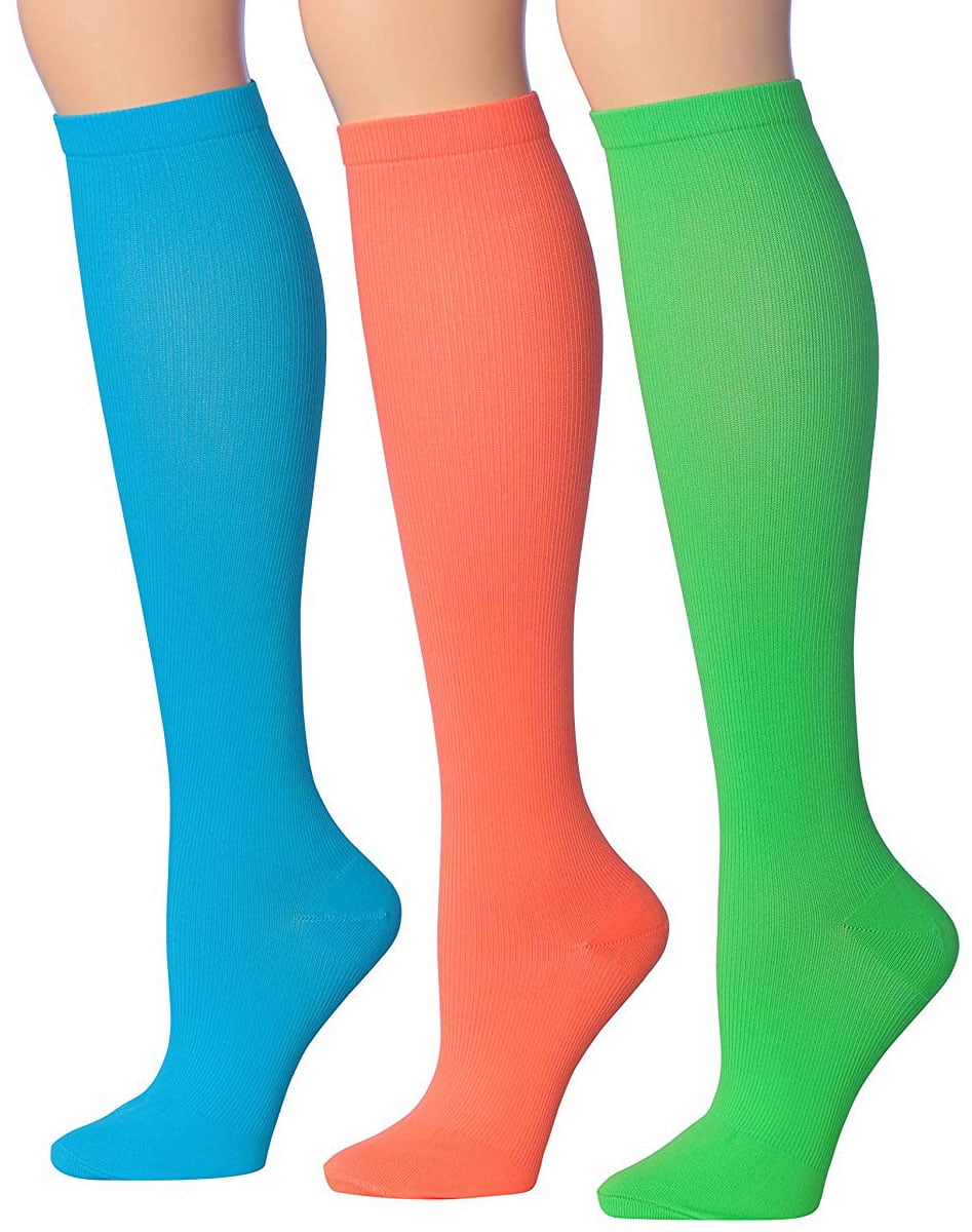 Ronnox Compression Socks for Men & Women Colorful Patterned Knee High ...
