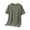 Green, variant on Men's Lightweight Short Sleeve Traditional Chinese Classic Shirt Black XXL