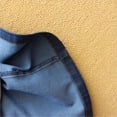 thumbnail image 3 of Medium-length high-waisted denim skirt for women, with a slit at the back, 3 of 11