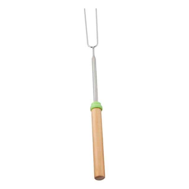 S SERENABLE BBQ Fork Kitchen Accessories Reusable for Grilling Campfire Party Cooking Green