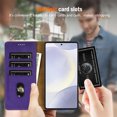 thumbnail image 3 of for Samsung Galaxy S22 Ultra Wallet Case with RFID Blocking Credit Card Holder, Magnetic Clasp PU Leather Folio Flip Kickstand Shockproof Cover Women Men for Samsung Galaxy S22 Ultra,Purple, 3 of 9