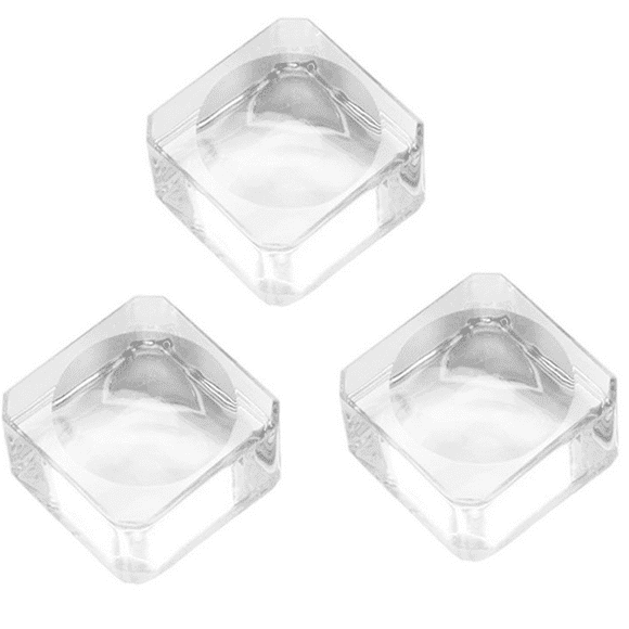 Eyelash Glue Pallet Crystal Glass Eyelash Glue Stone For Fake Eyelash Extension Eyelash Glue Holder Pad Fake Eye Lash Base