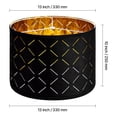 thumbnail image 3 of KFFKFF Set of 2 Drum Lamp Shades, 13-inch Top and Bottom Diameter, 10-inch Height, Medium-Sized Shades with Harp, Suitable for Table Lamps, Floor Lamps, and Pendant Lights, Black, 3 of 10