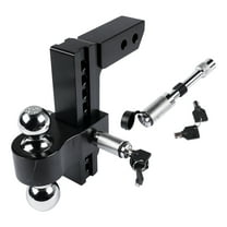GELUOXI Fits 2-Inch Receiver Aluminum Trailer Hitch 8" Drop/Rise 12500 LBS 2" 2-5/16" Hitch Balls