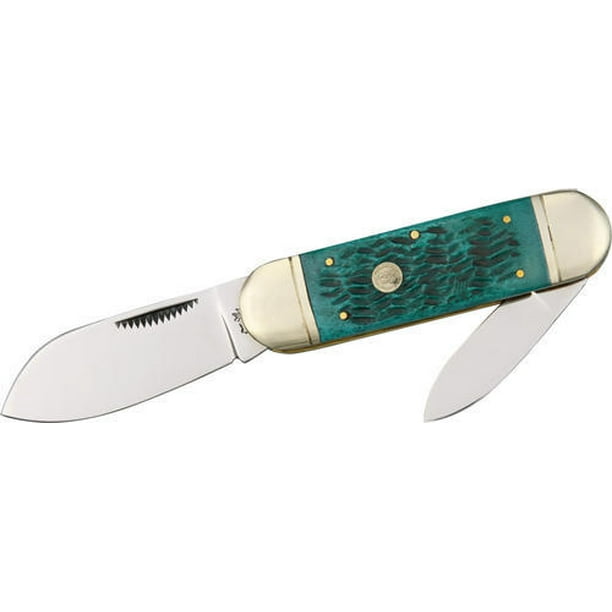 Frost Cutlery Knives 14961jgj Sunfish Pocket Knife With Jade Green Jigged Bone Handles Multi Colored Walmart Com Walmart Com