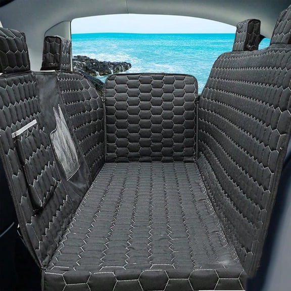 Dog Seat Covers For Back Seat Dog Car Seat For  100 Waterproof Dogs Hammock For Model 3 20222025 Pet Seat Cover Protects With Mesh Window Headrest Protection Scratches