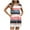 Pink, variant on VBTAPA Drawstring Waist Dresses for Women 2025 Summer Casual Beach Sundress Short Sleeve Shift Dress O Neck T-Shirt Dress with Pockets Multicolor M