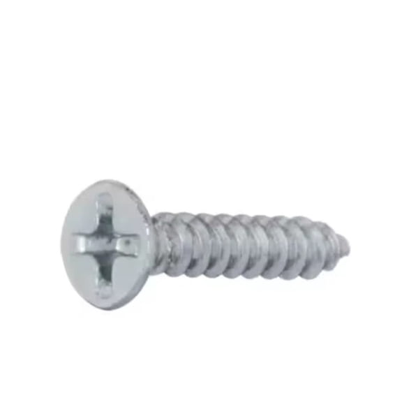 100PK Everbilt #6 x 1/2 in. Zinc Plated Phillips Flat Head Wood Screws 801752