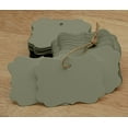 thumbnail image 6 of 100 Pcs Scallop Edges Cardstock Hang Tag Wedding Party Favor Gift Tags With Free Natural Jute Twine - Colors Available, 6 of 8
