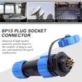 thumbnail image 4 of Enchufe De Aviación De Plástico, Enchufe De Aviación SP13 Para Conector A Prueba De Agua Para Conector Para Enchufe Para Enchufe ANGGREK Plug Socket, 4 of 7