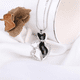 thumbnail image 4 of Collar de Animales Colgante Collar Negro y Gato Joyas Collares Colgantes, 4 of 4