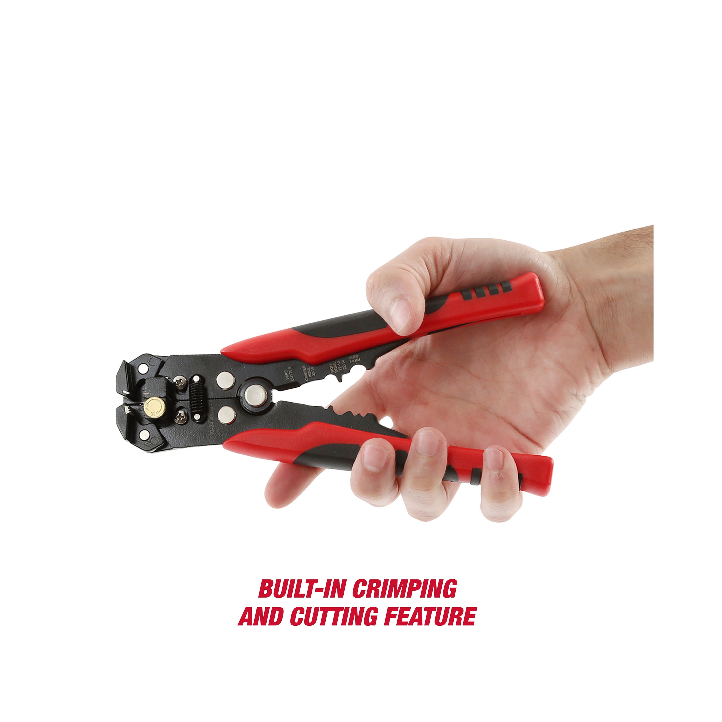Hyper Tough 8" Self-Adjusting Wire Stripper and Crimper - NEW