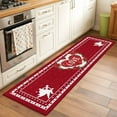 thumbnail image 3 of Runner Rugs 2x6 Ft, Red Valentine's Day Non Slip Area Rugs for Kitchen Bedroom Entryway, Love Heart Spring Floral Roses Washable Carpet Runner Rug Floor Mats for Bedroom Home Decor, 3 of 9