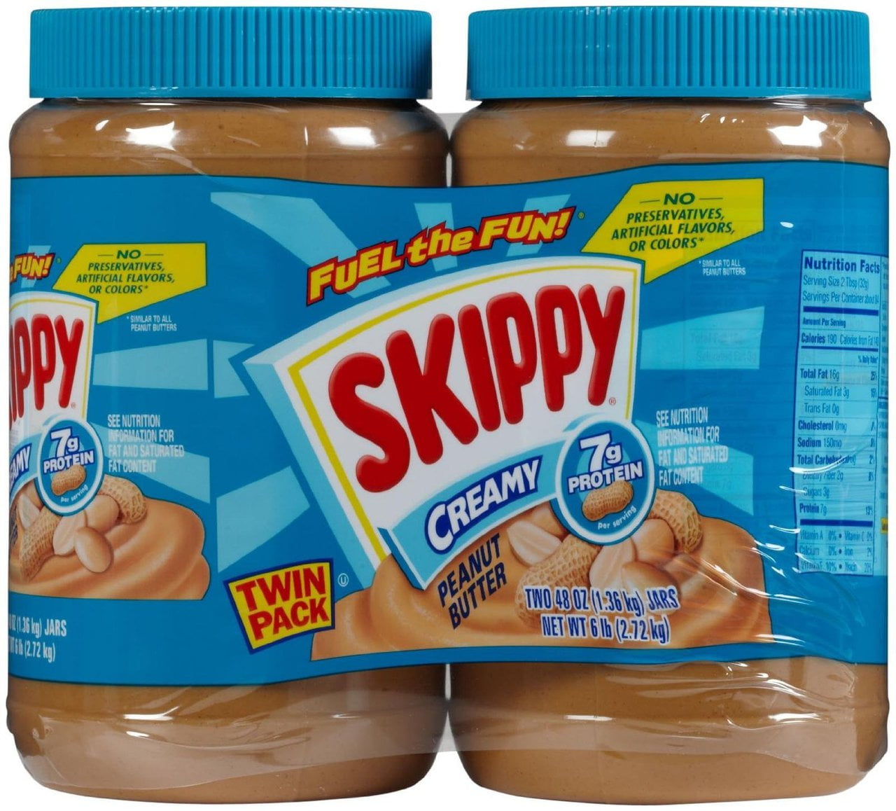 Skippy Creamy Peanut Butter 2 Pack - Walmart.com