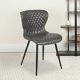 thumbnail image 2 of Flash Furniture Contemporary Upholstered Chair in Gray Vinyl, 2 of 11
