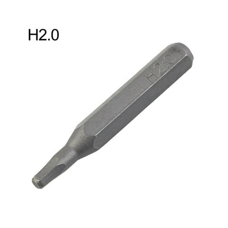 

H4×28mm Small Hex Screwdriver Bits H0.7 H0.9 H1.5 H2 H3 H4 4mm Hex Shank