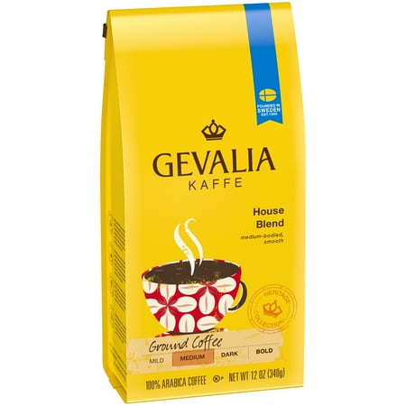 Gevalia House Blend Ground Coffee, 12 oz Bag