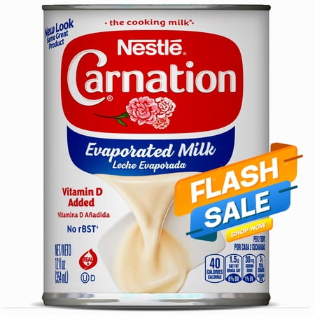 Nestle Carnation Vitamin D Added Evaporated Milk, 12 oz (Flash Sale)