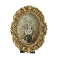 thumbnail image 2 of DOLITY Oval Picture Frame Craft Ornate Photo Display for Wedding Farmhouse Tabletop, 2 of 9