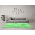 thumbnail image 3 of Ahgly Company Indoor Rectangle Patchwork Emerald Green Transitional Area Rugs, 7' x 9', 3 of 4