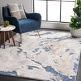 thumbnail image 3 of SAFAVIEH Cyrus Tendrils Abstract Shag Area Rug, Blue/Beige, 4'5" x 6'5", 3 of 12
