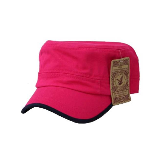 Plain Washed 100% Cotton Cadet Army Cap 