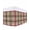 Brown, variant on Buffalo Plaid Wrap Around Bed Skirts for King Bed 18" Drop, Bed Skirt with Adjustable Elastic Belt Dust Ruffle Bed Valance for Bedroom Hotel Luxury Modern Farmhouse Colorful Checkered Bed Frame Cover