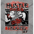 thumbnail image 2 of Popeye Let Your Hustle Do The Talking Zip Hoodie Sweatshirt Men Brisco Brands S, 2 of 6