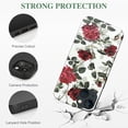 thumbnail image 2 of IPhone 14 red rose pattern, it is a high-quality PC plastic protective case, ultra-thin shock-absorbing women's and men's cute phone protective case, 2 of 4