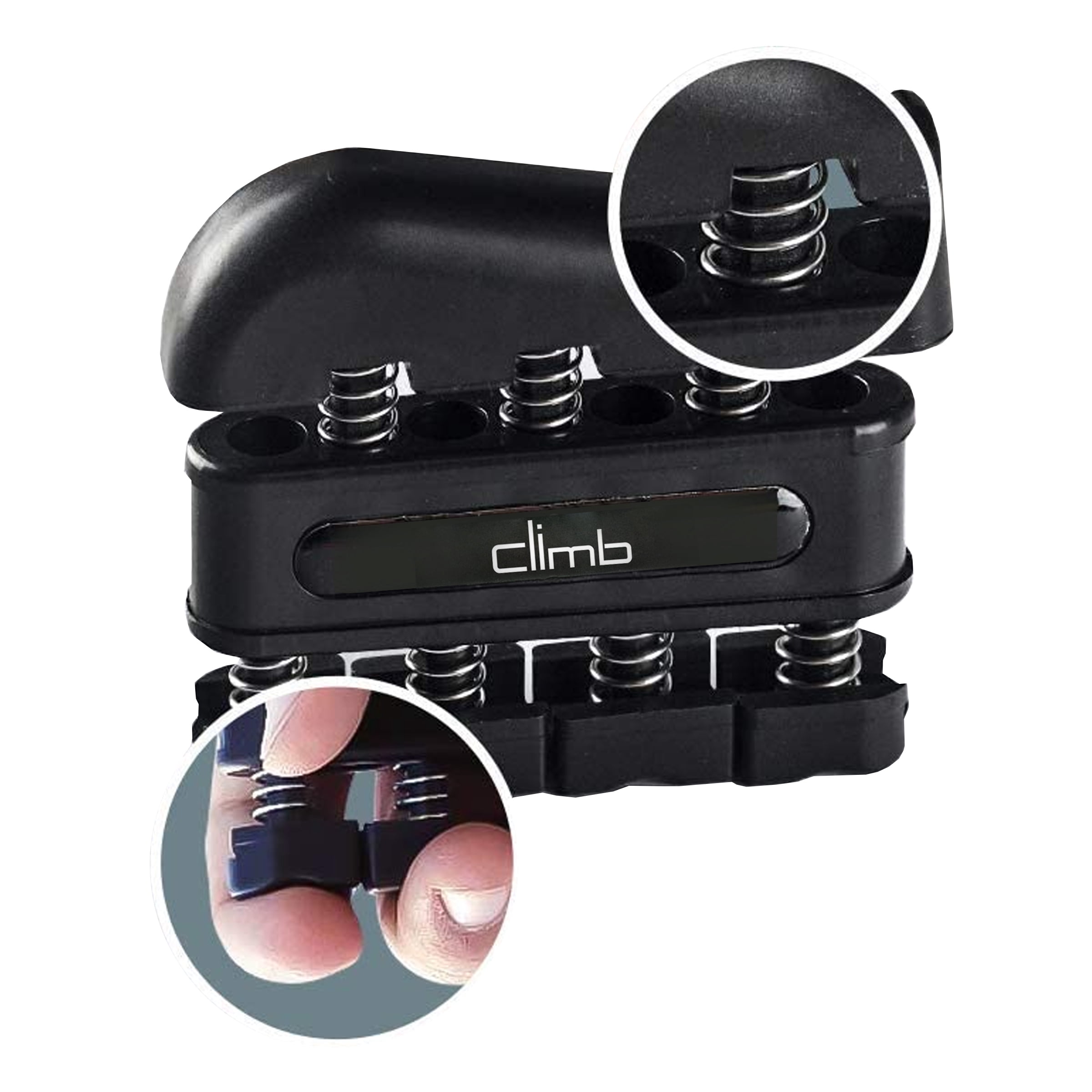 CLIMB, Rock Climbing Spring Loaded Hand, Finger Strengthener