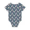 thumbnail image 2 of Rocae Cute Rabbit Floral for Baby Climbing Clothes Soft Baby Romper for Active Infants Comfortable and Breathable Crawling Jumpsuit Unisex Baby Outfit 6 Months, 2 of 8