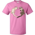 thumbnail image 3 of Inktastic Cute Ferret Heart T-Shirt, 3 of 5