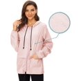 thumbnail image 3 of HAHDAXIA Women Raincoat Lightweight Waterproof Rain Jacket Packable Cycling Jacket Windbreaker for Outdoor, 3 of 7