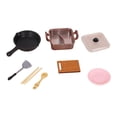 thumbnail image 1 of Juguetes de ollas y sartenes para jugar, accesorio de cocina, juego de cocina de simulación para niños pequeños Olla caliente de oro rosa, 1 of 9