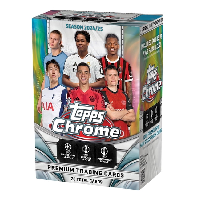 Cartas Coleccionables Topps Chrome Competiciones de Club UEFA 2024/25