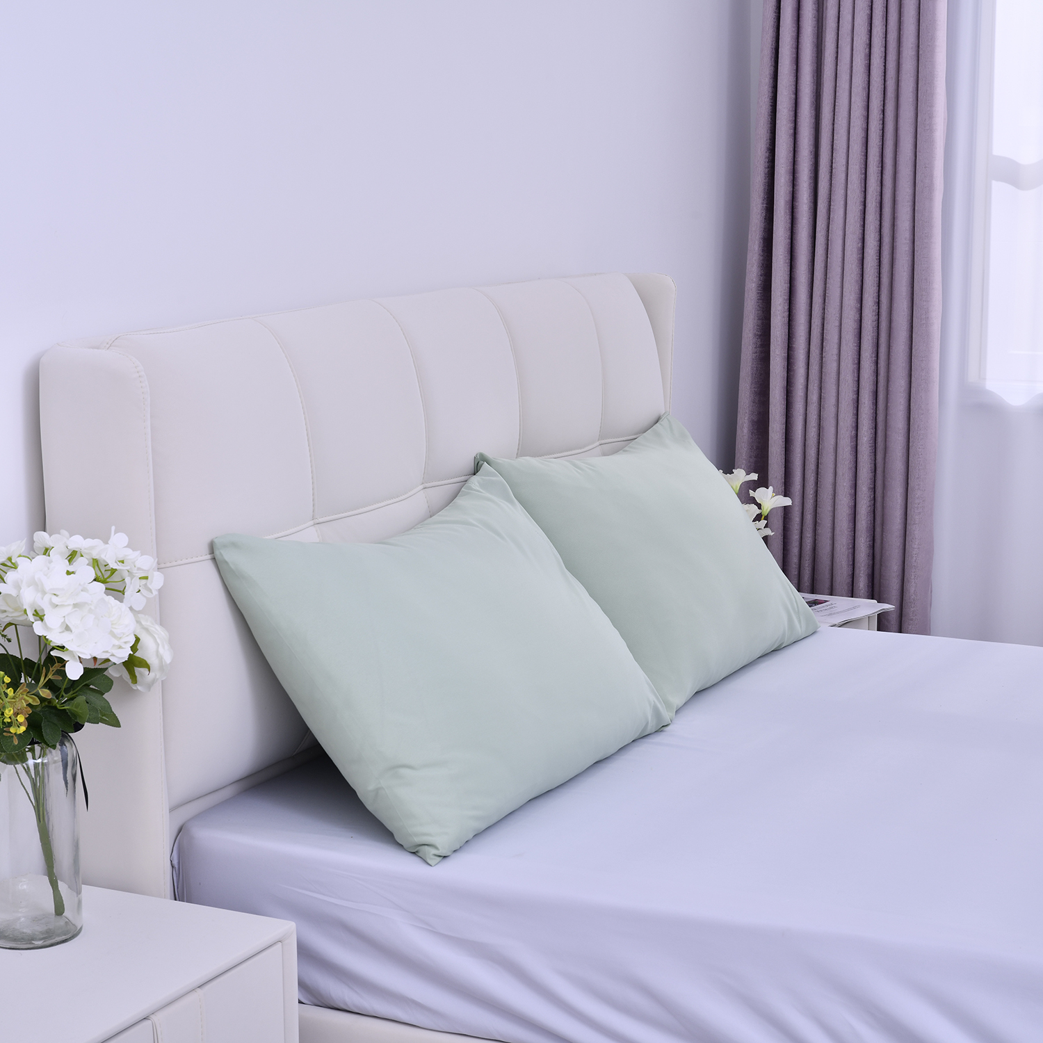 Shop LC Homesmart Set of 2 TLV Green Soft Copper Infused Pillowcase