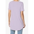 thumbnail image 2 of TheMogan Women's PLUS Basic Crew Neck Round Hem Short Sleeve Draped Jersey Tee, 2 of 6