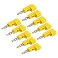 thumbnail image 1 of 10pcs 4mm Stackable Banana Plug Connectors Solderless Banana Plugs for Security AccessoriesYellow, 1 of 8