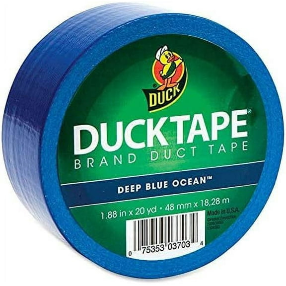 Duck Tape Colored Duct Tape, 1.88 in x 20 yd, Blue